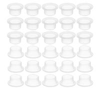 sourcing map Faucet Leak-Proof Sealing Gasket, 30pcs Silicone Raw Material Belt Hose Sealing Washer Plug for Faucet Triangle Valve, White, 27x13mm/1.06x0.51"