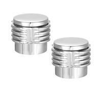 sourcing map Faucet Lever Handle,2Pcs 47 x 34mm Alloy Basin Mixer Faucet Tap Handle Grip Knob Replacement for Kitchen Bathroom (Silver)