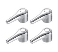 sourcing map Faucet Lever Handle,4Pcs 71 x 35mm Alloy Basin Mixer Faucet Tap Single Lever Handle Replacement for Kitchen Bathroom (Silver)