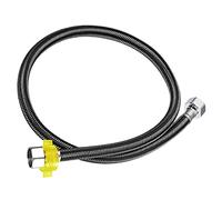 sourcing map Faucet Supply Line Connector, G1/2 Female x G1/2 Female 31 Inch Long Braided 304 Stainless Steel Water Supply Hose, Black