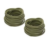 sourcing map Faux Leather Cord Suede Cord, 5.5 Yards 2.6mm String Flat Rope Thread for Bracelet Necklace Beading Jewelry DIY Art Crafts, Light Green, 2 Pack