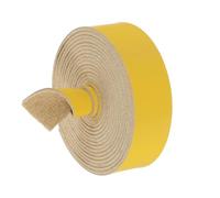 sourcing map Faux Leather Strap, 1" Width x 98" Long Leather Belt Strip Trim Roll for DIY Craft Projects, Pet Collars, Traction Ropes, Bag Straps, Hobby Workshop (Yellow)