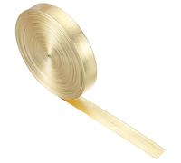 sourcing map Faux Leather Strips 0.47" Wide 197" Long Metallic Flat PU Leather Belt Strip Cord Soft Straps for Crafts Diy Sewing Traction Ropes, Gold