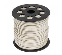 sourcing map Faux Suede Cord 2.4mm Microfiber Beading Thread 100 Yards/90M Crafting String for Jewelry Making Tassel Bracelet Necklace DIY, Milk white