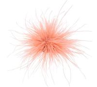 sourcing map Feather Brooches for Women, Large Feather Flower Brooch Elegant Oversized Lapel Pins for Dress Suit Clothes Party Wedding Dance Banquet Pins Headdress Accessories, Watermelon Red