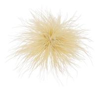 sourcing map Feather Brooches for Women, Large Feather Flower Brooch Elegant Oversized Lapel Pins for Dress Suit Clothes Party Wedding Dance Banquet Pins Headdress Accessories, Light Yellow