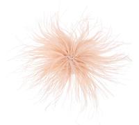 sourcing map Feather Brooches for Women, Large Feather Flower Brooch Elegant Oversized Lapel Pins for Dress Suit Clothes Party Wedding Dance Banquet Pins Headdress Accessories, Snow White