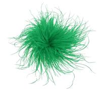 sourcing map Feather Brooches for Women, Large Feather Flower Brooch Elegant Oversized Lapel Pins for Dress Suit Clothes Party Wedding Dance Banquet Pins Headdress Accessories, Vintage Green