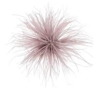 sourcing map Feather Brooches for Women, Large Feather Flower Brooch Elegant Oversized Lapel Pins for Dress Suit Clothes Party Wedding Dance Banquet Pins Headdress Accessories, Red Khaki