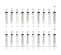 sourcing map Feeding Syringes with Cap, Plastic Syringes for Liquid Pet Feeding Measuring Tool No Needle 10ml, (White, 20 Pcs), Intended for Dog/Cat/Rabbits/Small Animal/Scientific Lab