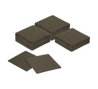 sourcing map Felt Furniture Pads, 24Pcs 5.12" x 5.12" Adhesive Backed Felt Non-slip Anti-scratch Chair Leg Protectors for Protecting Hardwood Floor, Brown