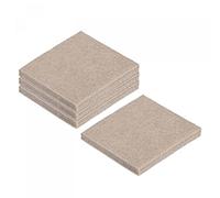 sourcing map Felt Furniture Pads Self Adhesive Square Furniture Felt Pads, Anti Scratch Floor Protectors for Furniture Legs Hardwood Floor 1.5 Inch x 1.5 Inch Beige 16pcs