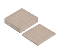 sourcing map Felt Furniture Pads Self Adhesive Square Furniture Felt Pads, Anti Scratch Floor Protectors for Furniture Legs Hardwood Floor 3.9 Inch x 3.9 Inch Beige 16pcs