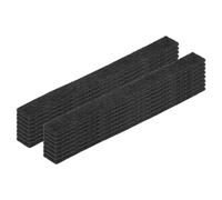 sourcing map Felt Strips with Adhesive Backing, 16 Pcs 1/2" x 6" x 0.12" Anti Scratch Furniture Felt Tapes Self-Stick Pads for Protecting Hardwood Floor, Black