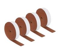 sourcing map Felt Strips with Adhesive Backing, 2 Rolls 1" x 120" x 0.12" Anti Scratch Furniture Felt Tapes Self-Stick Pads for Protecting Hardwood Floor, Brown