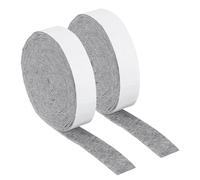 sourcing map Felt Strips with Adhesive Backing, 2 Rolls 1" x 193" x 0.06" Anti Scratch Furniture Felt Tapes Self-Stick Pads for Protecting Hardwood Floor, Grey
