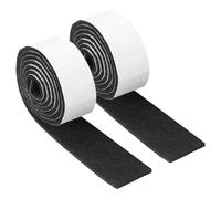 sourcing map Felt Strips with Adhesive Backing, 2 Rolls 1" x 40" x 0.12" Anti Scratch Furniture Felt Tapes Self-Stick Pads for Protecting Hardwood Floor, Black