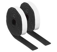 sourcing map Felt Strips with Adhesive Backing, 2 Rolls 3/4" x 39" x 0.12" Anti Scratch Furniture Felt Tapes Self-Stick Pads for Protecting Hardwood Floor, Black