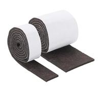 sourcing map Felt Strips with Adhesive Backing, 2 Rolls 4/5" & 2" x 30" Adhesive Felt Strips Anti Scratch Furniture Felt Tapes Self-Stick Felt Pads for Protecting Hardwood Floor, Brown