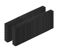 sourcing map Felt Strips with Adhesive Backing, 20 Pcs 1/2" x 6" x 0.2" Anti Scratch Furniture Felt Tapes Self-Stick Pads for Protecting Hardwood Floor, Black