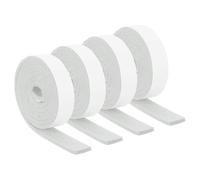 sourcing map Felt Strips with Adhesive Backing, 4 Rolls 1" x 60" x 0.2" Anti Scratch Furniture Felt Tapes Self-Stick Pads for Protecting Hardwood Floor, White