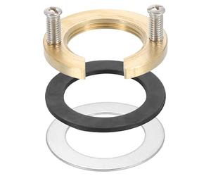 sourcing map Female Thread Hex Lock Nut M32 x 1.5 Brass C-Type Single Hole Faucet Lock Nuts with Gasket, Faucet Fixing Tool Set for Kitchen Bathroom Basin Sink