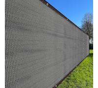 sourcing map Fence Privacy Screen 3Meter x 4m(12 Sqft) Shade Cloth Cover Mesh Fencing Mesh Shade Net Cover for Balcony Outdoor Deck Backyard Porch Plant, Black