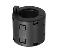 sourcing map Ferrite Filter Ring Core RFI EMI Noise Suppression Cable Clip ID 24mm 0.94Inch with Ears for Electronic Devices, Industry, Black