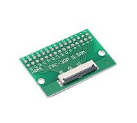 sourcing map FFC FPC 30 Pin 0.5mm 1mm Pitch to DIP 2.0mm PCB Converter Board Couple Extend Adapter