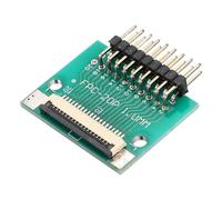 sourcing map FFC FPC Connector Board 18 Pin 1mm Socket to 2.54mm Double Row of Bent Pins Flip-down Adapter, PCB Converter Board for LCD TV Digital Camera Laptop