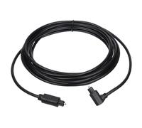 sourcing map Fiber Optic Audio Cable 90 Degree Digital Audio Optic Cable 14.7FT Long TOS Optical Link Cable PVC Plastic Connector for TV DVD Amplifier Stereo Black