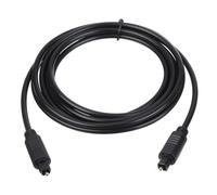 sourcing map Fiber Optic Audio Cable Digital Audio Optic Cable 9.8FT Long TOS Optical Link Cable PVC Plastic Straight Connector for TV DVD Amplifier Stereo Black