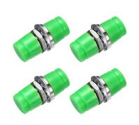 sourcing map Fiber Optic Coupler FC/APC Round Single Mode Simplex Fiber Optical Cable Adapter Fiber Optic Connectors for Network Internet, 4 Pack