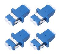 sourcing map Fiber Optic Coupler LC/UPC Single Mode Duplex Fiber Optical Cable Adapter Fiber Optic Connectors for Network Internet, 4 Pack