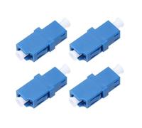 sourcing map Fiber Optic Coupler LC/UPC Single Mode Simplex Fiber Optical Cable Adapter Fiber Optic Connectors for Network Internet, 4 Pack
