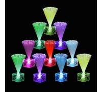 sourcing map Fiber Optic Lamps, LED Novelty Lighting Sensory Mood Lights Color Changing in Night for Bedroom Ambient Decorations,10Pcs
