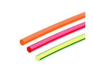 sourcing map Fiber Optic Rods PMMA 3mmx15cm for Sight Filament Fluorescence Red, Green, Orange 1 Set Pack of 3