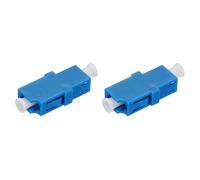sourcing map Fiber Optical Coupler LC Female-LC Female, Single Mode Simplex Adapter, LC to LC UPC, for Network Internet Connector, 2pcs
