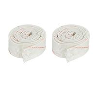 sourcing map Fiberglass Heat Shield Sleeve 0.9m x 12mm Insulation Protect Sleeving Pipe for Cable Wire Wrap, Pack of 2