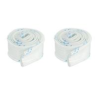 sourcing map Fiberglass Heat Shield Sleeve 1m x 18mm Insulation Protect Sleeving Pipe for Cable Wire Wrap, Pack of 2