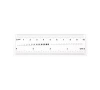 Sourcing Map Film Flexible Ruler, 4 Inch x 10cm, 0.1mm Scale, PET Plastic, Injection Molded, Transparent