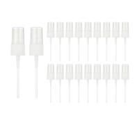 sourcing map Fine Mist Spray Top, Spray Bottle Nozzle Sprayer Top Replacement for 18 Caliber PET Bottles, for Essential Oil Hair Care Home Beauty, Pack of 20, White