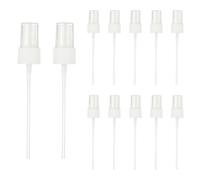 sourcing map Fine Mist Spray Top, Spray Bottle Nozzle Sprayer Top Replacement for 20 Caliber PET Bottles, for Essential Oil Hair Care Home Beauty, Pack of 12, White