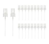 sourcing map Fine Mist Spray Top, Spray Bottle Nozzle Sprayer Top Replacement for 20 Caliber PET Bottles, for Essential Oil Hair Care Home Beauty, Pack of 20, Clear