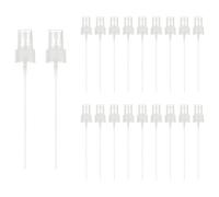 sourcing map Fine Mist Spray Top, Spray Bottle Nozzle Sprayer Top Replacement for 24 Caliber PET Bottles, for Essential Oil Hair Care Home Beauty, Pack of 20, Clear