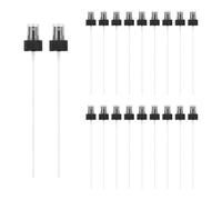 sourcing map Fine Mist Spray Top, Spray Bottle Nozzle Sprayer Top Replacement for 28 Caliber PET Bottles, for Essential Oil Hair Care Home Beauty, Pack of 20, Black