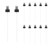 sourcing map Fine Mist Spray Top, Spray Bottle Nozzle Sprayer Top Replacement for 28 Caliber PET Bottles, for Essential Oil Hair Care Home Beauty, Pack of 12, Black