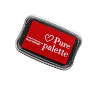 sourcing map Finger Ink Pad for Rubber Stamps Craft, 18 x 30" Washable Pigment Ink Pad Stamps for Footprint Handprint Stamping Paper Wood Fabric Scrapbooking, Red