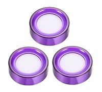 sourcing map Finger Wet Sponge Finger Damper 2.7 Inch Dia for Bank Counting Papers Bills Documents Purple, Pack of 3
