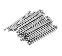sourcing map Finishing Nails 100pcs 75mm 3 Inch Hand-Drive Hardware Carbon Steel Nail Lost Head Nail